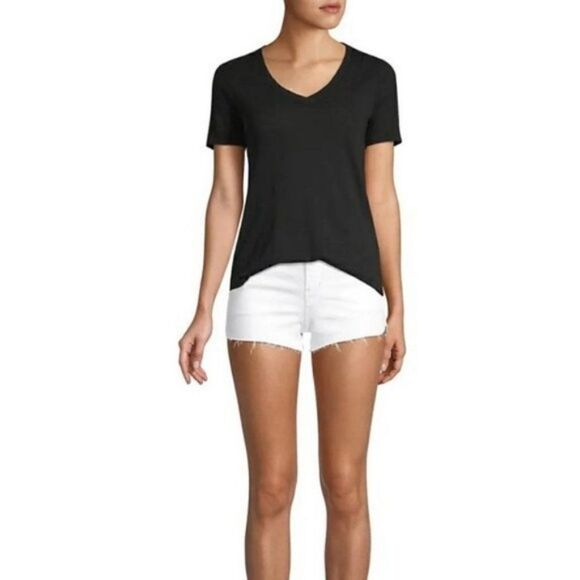 NWT J Brand White Md Rise Cut Off Shorts - Picture 2 of 11